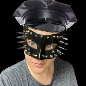 Unisex Steampunk Fantasy Aesthetic Masquerade Party Custom Spike Mask NWT!